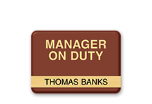 Manager On Duty Signs