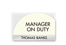 Manager On Duty Signs