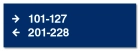 2-Line Directional Sign