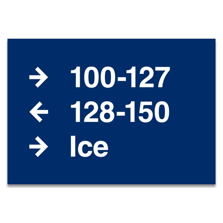 3-Line Directional Sign