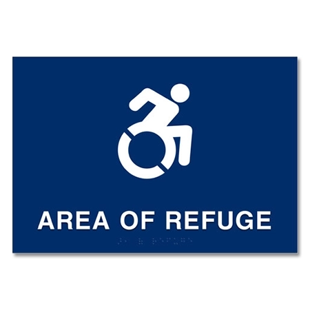 Area of Refuge Sign - Dynamic ISA Symbol