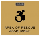 Area of Rescue Assistance Sign - NYC Compliant