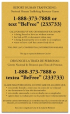 Baltimore, MD Large Human Trafficking Sign - Celtec