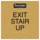 "Exit Stair Up" Egress Sign - CA Compliant