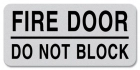Fire Door - Do Not Block Label - 4 Pack