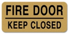 Fire Door - Keep Closed Label - 4 Pack