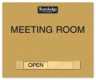 Meeting Room Sign w/Sliding Panel
