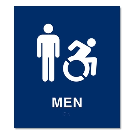 Men Sign w/Male & Dynamic ISA Symbols