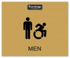 Men Sign w/Male & Dynamic ISA Symbols