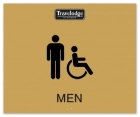 Men Sign w/Male & ISA Symbols