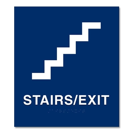 Stairs/Exit Sign w/Symbol