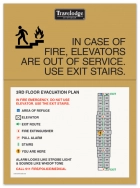 Standard Elevator Evacuation Plans - CA Compliant