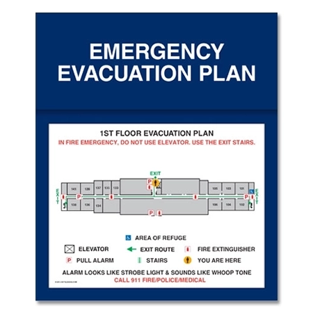 Standard Entrance Evacuation Plans - CA Compliant