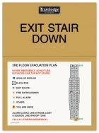 Standard Stairway Evacuation Plans - CA Compliant