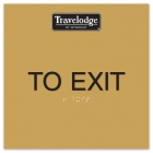 "To Exit" Egress Sign - CA Compliant
