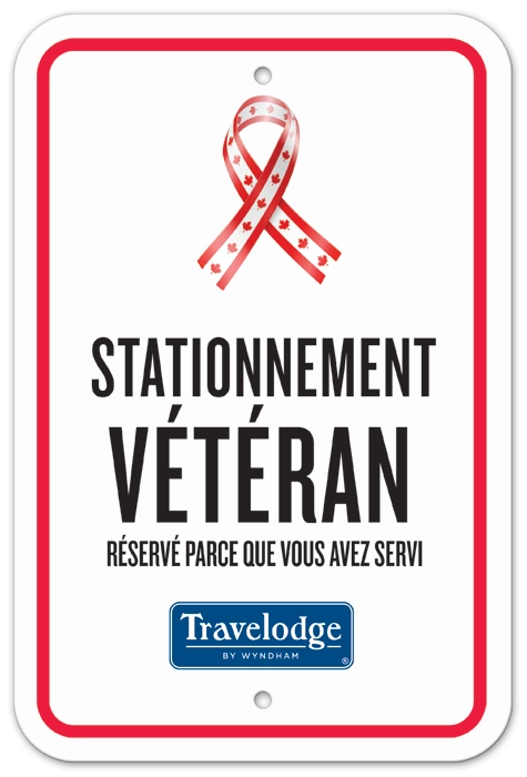 Veteran Parking Sign - French