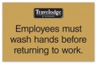 Wash Hands Sign