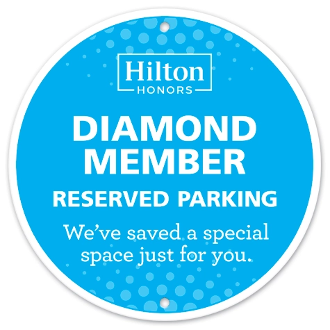 1 Diamond Member Reserved Parking Sign -Does not include post and base.
