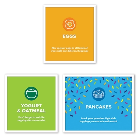 Breakfast Poster Set w/Frames