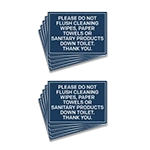 Decal: Do Not Flush - 10 Pack