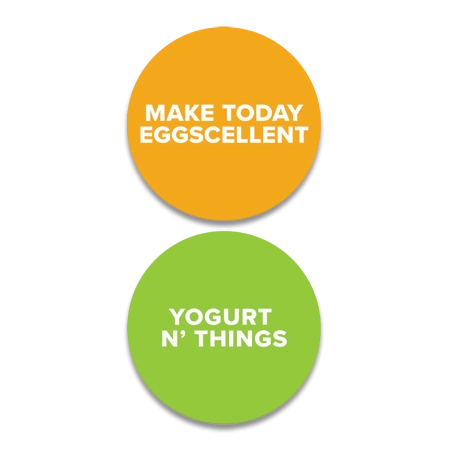 Double-Sided Breakfast Counter Signs - Set of 2