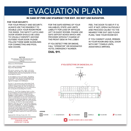 Emergency Evacuation Plan w/ State Laws