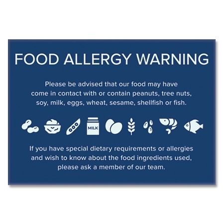 Food Allergy Warning Sign