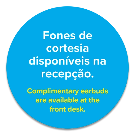 Glad You're Here! Elevator Graphic - Portuguese/English