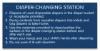 MAHC Diaper-Changing Station Signage