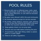 Maricopa County, Arizona Pool Rules Sign