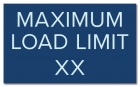 Maximum Load Pool Rules Sign
