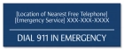 Minnesota Emergency 911 Pool Sign