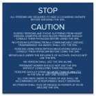 Mobile County, Alabama Spa Safety Rules Sign