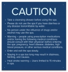 Montana Spa Rules Sign