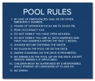 Montgomery County, Alabama Pool Rules and Regulations Sign