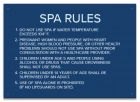 Montgomery County, Alabama Spa Rules Sign