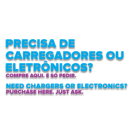 "Need Chargers or Electronics?" Vinyl Letters -  Portuguese/English