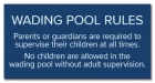 New Jersey Wading Pool Rules Sign