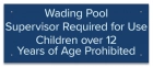 Oklahoma Wading Pool Rules Sign