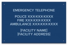 Ontario Canada Emergency Phone Sign