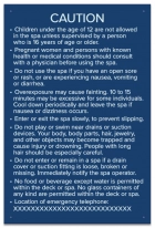 Ontario Canada Spa Rules Sign