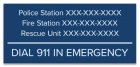 Tennessee Emergency Contacts Sign
