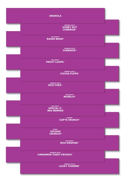 Topping and Cereal Wrap - Set of 14