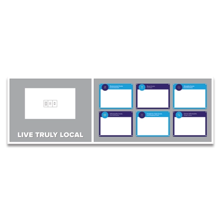Truly Local Wall System w/ Frame -  Portuguese/English