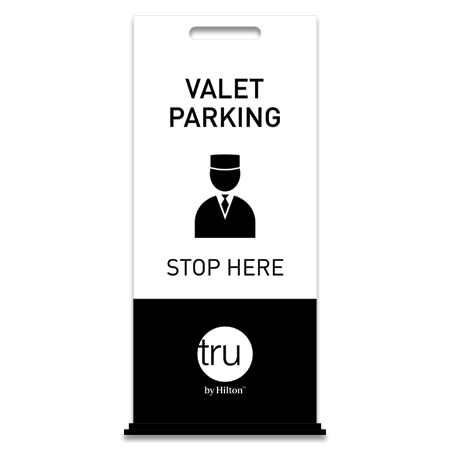 Valet Parking Free-Standing Floor Sign