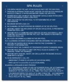 Washington Spa Rules Sign