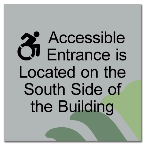 Accessible Entrance Location Sign w/Dynamic ISA Symbol