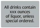 Alcohol Warning Sign - Alabama Compliant
