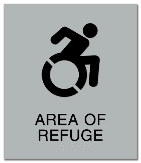 Area of Refuge Sign - Dynamic ISA Symbol