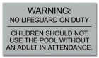 Arkansas No Lifeguard Sign